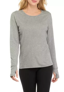Cheapest ❤️ ZELOS Long Sleeve Seamed T-Shirt 😀 -ZELOS store Belk 321