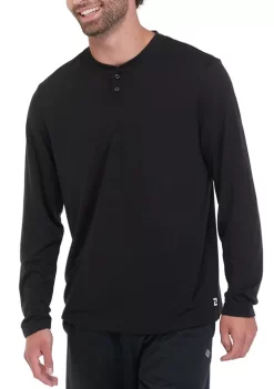 Best Pirce ✨ ZELOS Long Sleeve Brushed Henley 👚 Shirt 🎁 -ZELOS store Belk 332