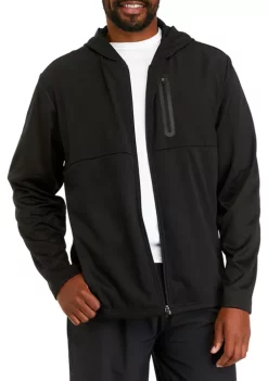 Outlet 😍 ZELOS Big & Tall Tech Fleece Zip Hoodie 👏