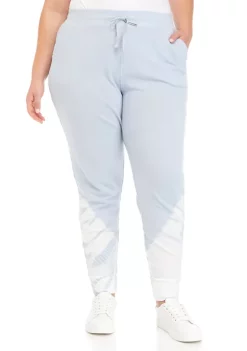 Budget ⭐ ZELOS Plus Size Tie Dye French Terry Joggers ✔️ -ZELOS store Belk 505