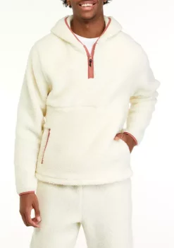 Promo 🤩 ZELOS Sherpa Quarter Zip Pullover Sweatshirt ✔️ -ZELOS store Belk 532