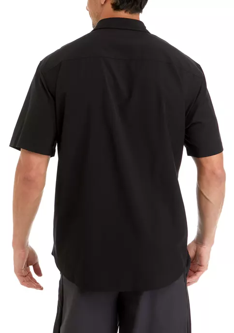 Coupon π ZELOS Men's Short Sleeve Woven Hybrid π Shirt π 4 Coupon π ZELOS Men's Short Sleeve Woven Hybrid π Shirt π - Image 2