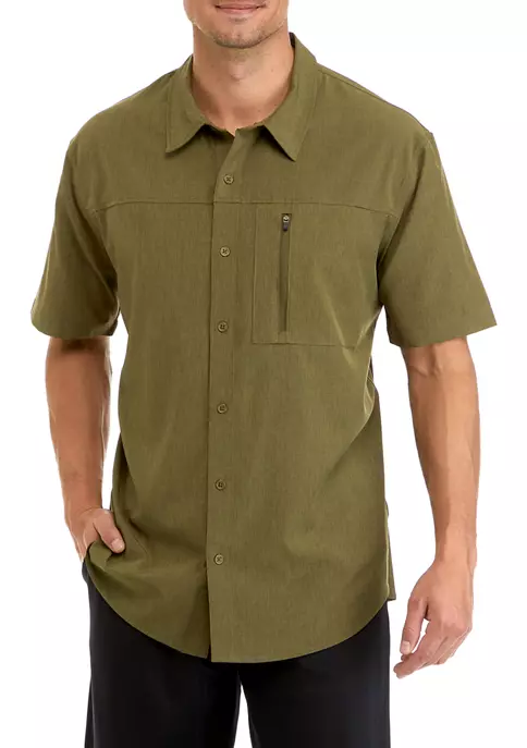 Coupon π ZELOS Men's Short Sleeve Woven Hybrid π Shirt π 7 Coupon π ZELOS Men's Short Sleeve Woven Hybrid π Shirt π - Image 5