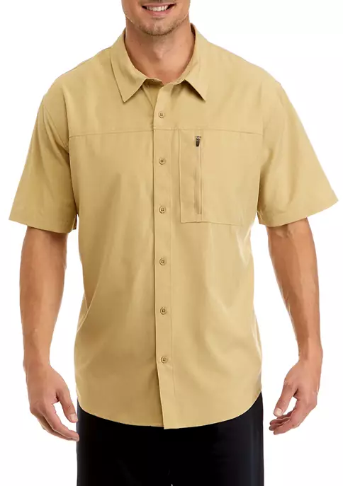 Coupon π ZELOS Men's Short Sleeve Woven Hybrid π Shirt π 8 Coupon π ZELOS Men's Short Sleeve Woven Hybrid π Shirt π - Image 6