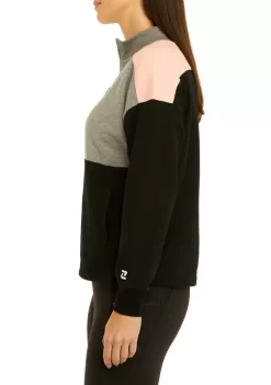 Promo 🔔 ZELOS 1/4 Zip Mock Neck Fleece Sweatshirt 🔥 -ZELOS store Belk 676