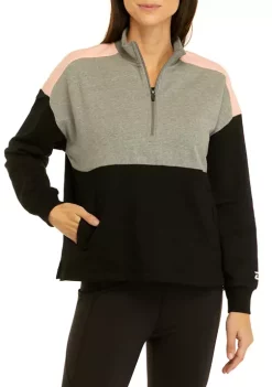 Promo 🔔 ZELOS 1/4 Zip Mock Neck Fleece Sweatshirt 🔥 -ZELOS store Belk 678