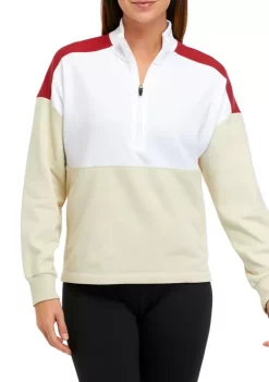 Promo 🔔 ZELOS 1/4 Zip Mock Neck Fleece Sweatshirt 🔥 -ZELOS store Belk 679