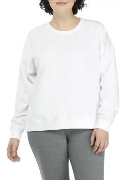 Budget 🤩 ZELOS Plus Size Terry Pullover ⌛ -ZELOS store Belk 716