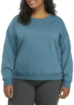 Budget 🤩 ZELOS Plus Size Terry Pullover ⌛ -ZELOS store Belk 718