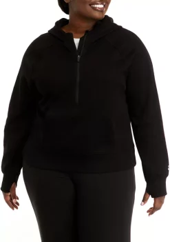 Cheapest ⭐ ZELOS Plus Size Half Zip Endurance Hoodie 🔥