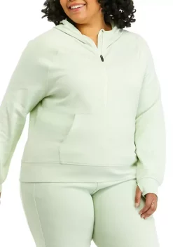 Cheapest ⭐ ZELOS Plus Size Half Zip Endurance Hoodie 🔥 -ZELOS store Belk 726