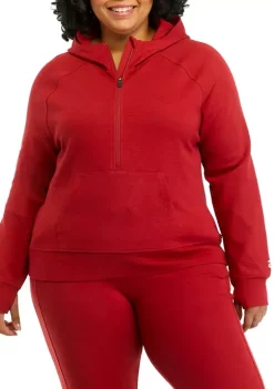 Cheapest ⭐ ZELOS Plus Size Half Zip Endurance Hoodie 🔥 -ZELOS store Belk 727