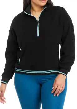 Cheapest 🎁 ZELOS Plus Size Quarter Zip Pullover 🎁 -ZELOS store Belk 752