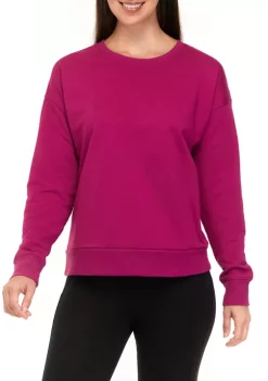 Best Pirce 🔔 ZELOS Crew Neck Fleece Pullover 🧨 -ZELOS store Belk 81