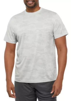 Hot Sale 🥰 ZELOS Big & Tall Camo Jacquard T-Shirt 🥰