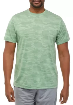Hot Sale 🥰 ZELOS Big & Tall Camo Jacquard T-Shirt 🥰 -ZELOS store Belk 854