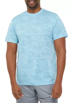 Hot Sale 🥰 ZELOS Big & Tall Camo Jacquard T-Shirt 🥰 -ZELOS store Belk 858