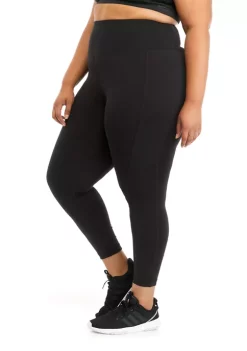 Coupon 🔥 ZELOS Plus Size High Impact 7/8 Leggings 👏 -ZELOS store Belk 884