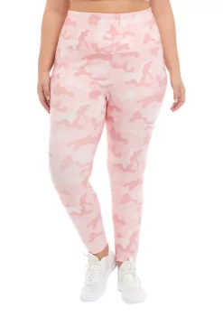 Discount ❤️ ZELOS Plus Size High Waist Alternate Printed Leggings 🧨 -ZELOS store Belk 888