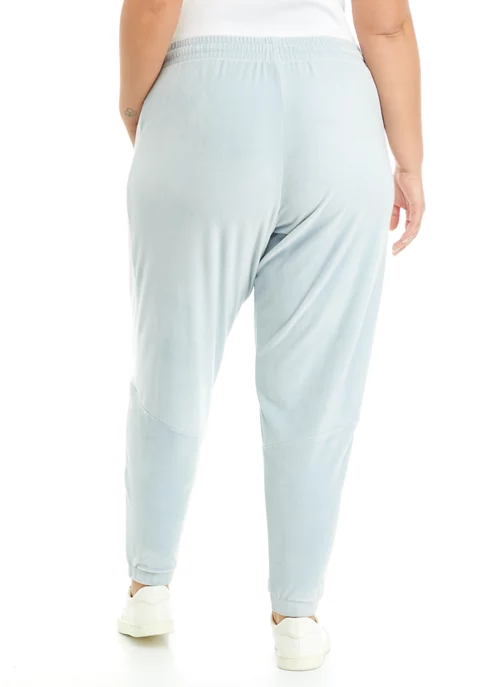 Best Sale β ZELOS Plus Size Velvet Side Tape Joggers π― 4 Best Sale β ZELOS Plus Size Velvet Side Tape Joggers π― - Image 2